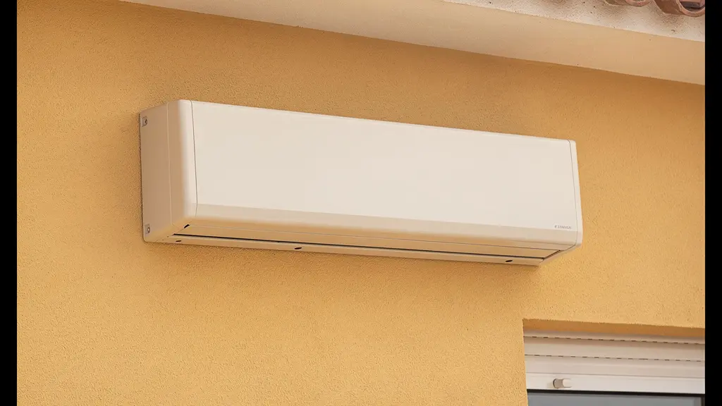 Detalle de cofre de toldo cerrado protegiendo lona enrollada